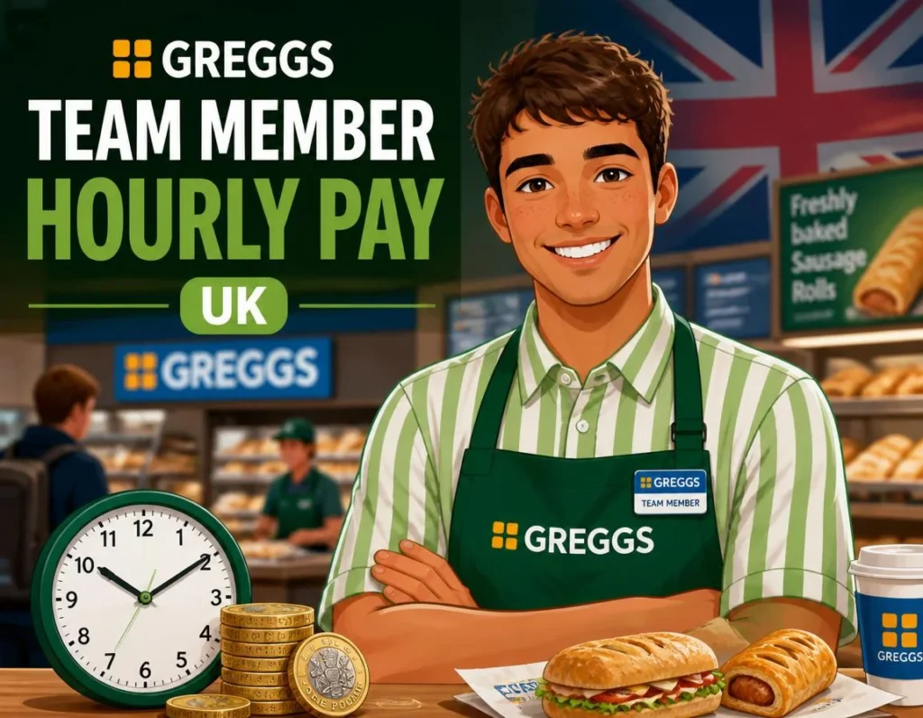 Greggs Team Member Hourly Pay UK