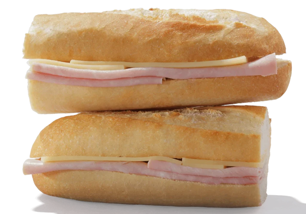 Greggs Hot Ham and Cheese Baguette