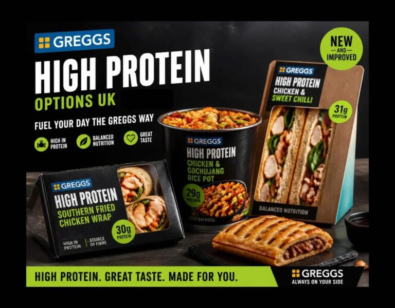 Greggs High Protein Options UK