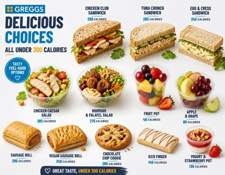 Greggs Items Under 300 Calories