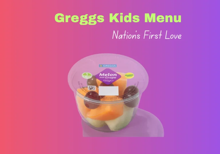 Greggs Kids Menu