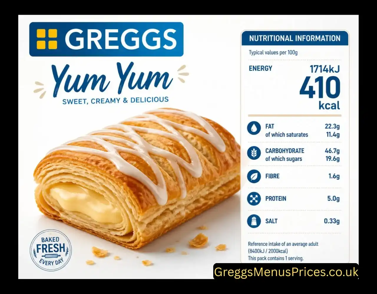 Greggs Yum Yum Calories