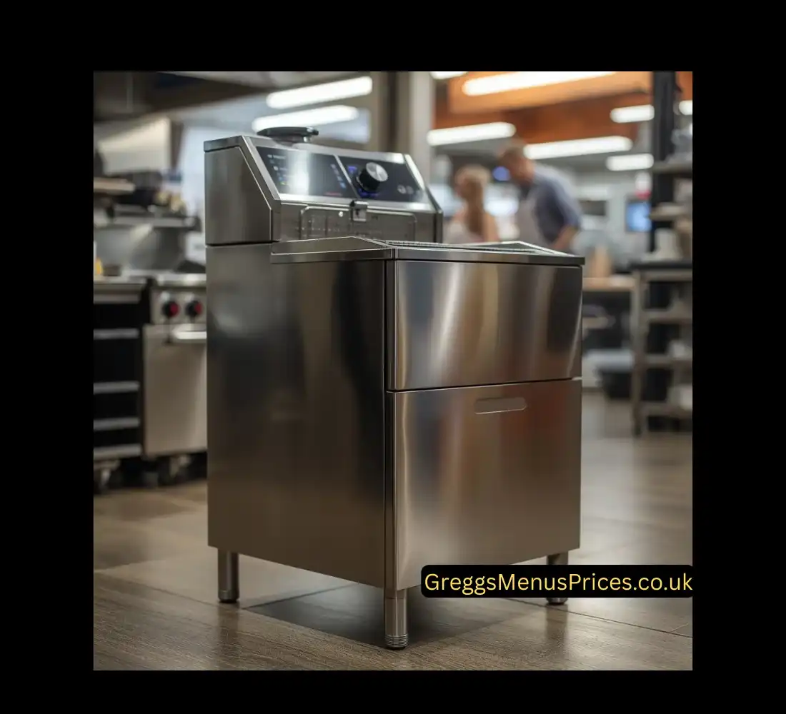 Commercial deep fryers at Greggs in the UK
