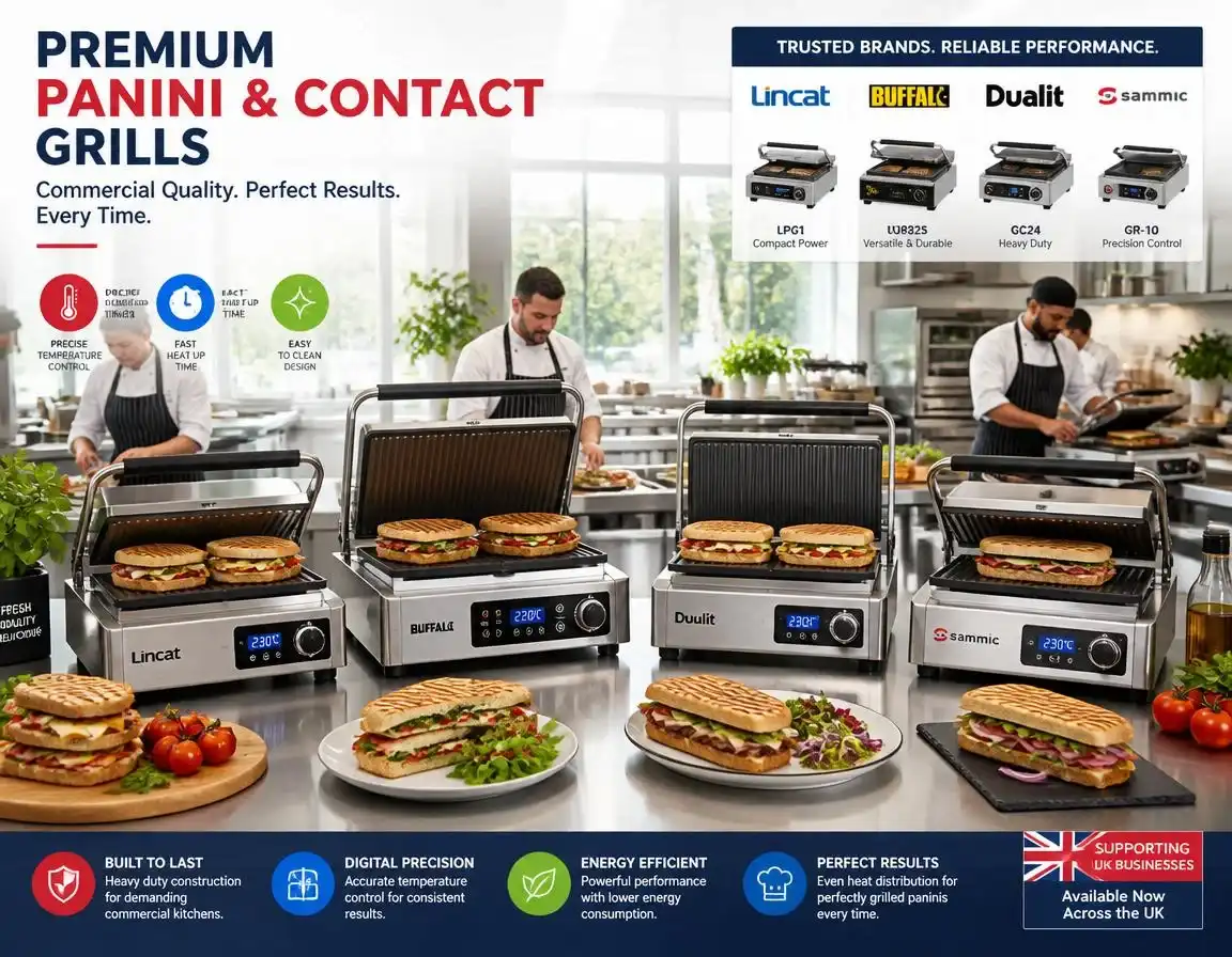 Commercial Panini & Contact Grills in the UK
