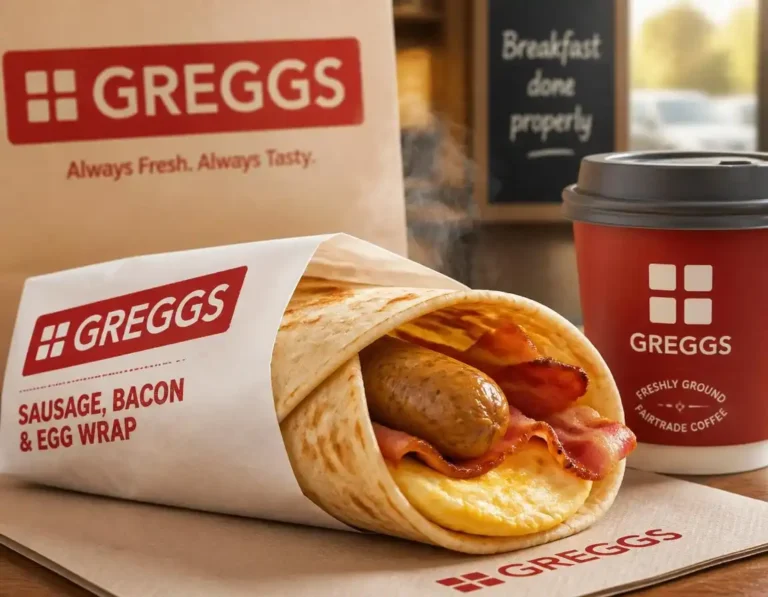 Greggs Hot Breakfast Wrap