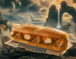Greggs Spicy Chicken & Veg Bhaji Baguette